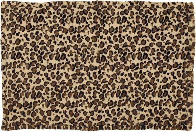 Furhaven ThermaNAP Self-Warming Cat Bed for Indoor Cats & Small Dogs, Washable & Reflects Body Heat - Quilted Faux Fur Reflective Bed Mat - Leopard, Small (Pack of 2)