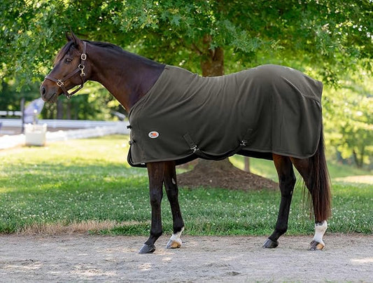 Miller's Standard Neck Fleece Cooler for Horses -Dark Green -84