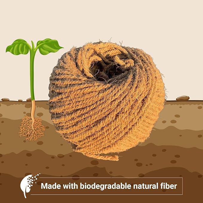 Sandbaggy Sisal Rope Twine 1/4 inch x 500 ft | Industrial Grade (4 Rolls)