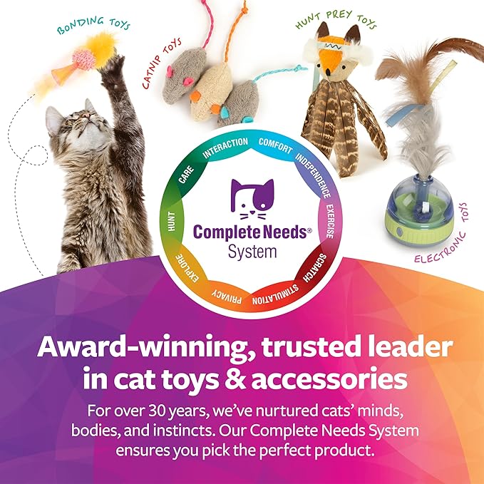 SmartyKat Magic Mice Compressed Catnip and Ribbon Cat Toys, Mess-Free for Hunting & Batting Fun for Cats & Kittens, Set of 3