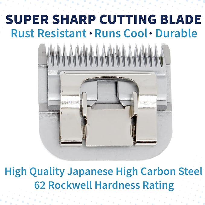 Detachable A Series 8 1/2 Blade Dog Grooming Clipper Blade Cuts Length 7/64" - 2.8mm Japanese Carbon Steel 8 1/2 Clipper Blade | 2.8mm Clipper Blade (Compatible A5 Series(B812)