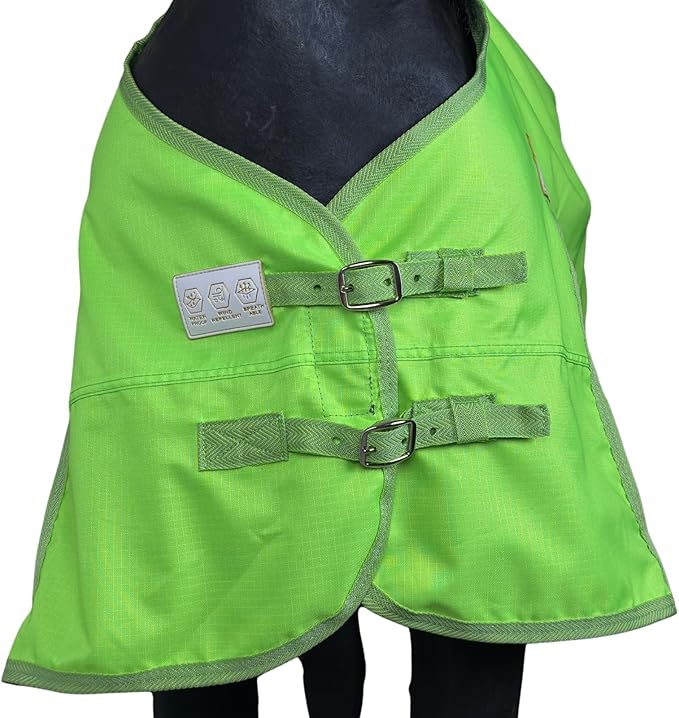 BARN & STABLE 600D Breathable&Waterproof Horse Sheet Summer Sheet for Horse with Removable Web Leg Straps