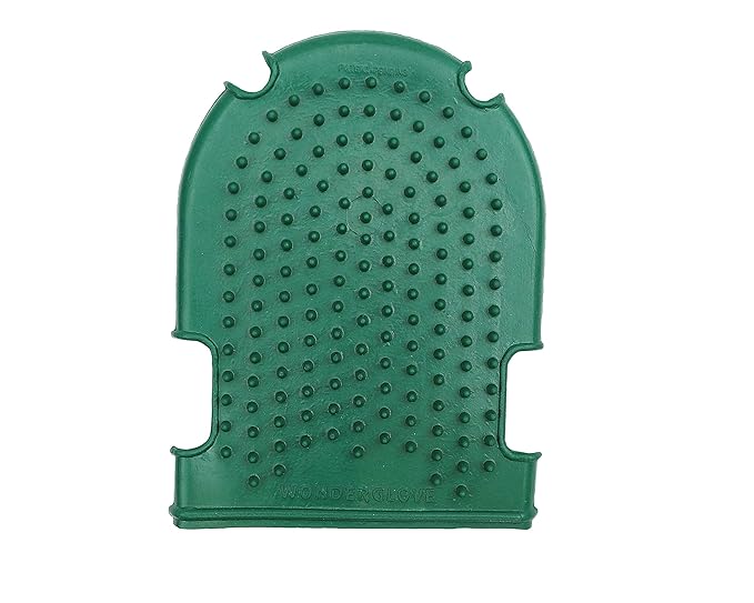 Grewal Equestrian Wonder Grooming Glove-Double Sided (Dark Green)