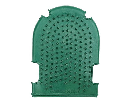 Grewal Equestrian Wonder Grooming Glove-Double Sided (Dark Green)
