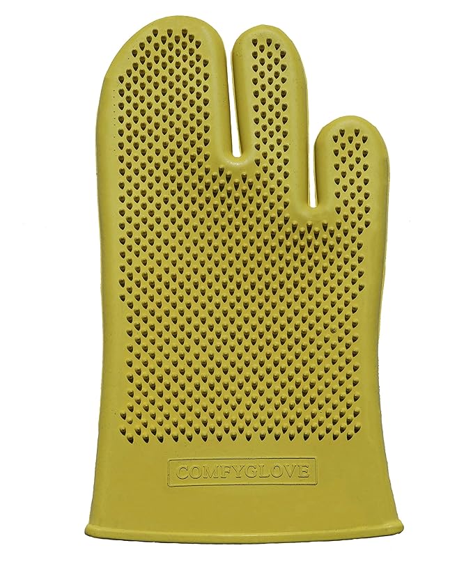 Comfy Pet Grooming & Bathing Glove - Fits Either Hand - Soft Gentle Nubs for Horses, Dogs, Cats & Other Pets - Short & Long Hair - Works Great on Thin and Sensitive Skin