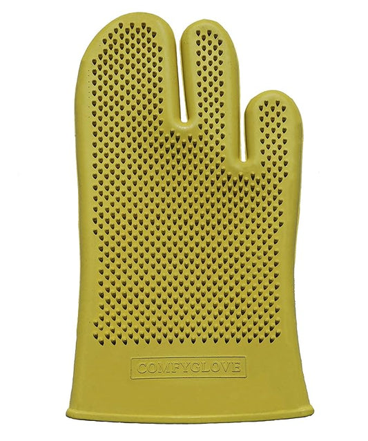 Comfy Pet Grooming & Bathing Glove - Fits Either Hand - Soft Gentle Nubs for Horses, Dogs, Cats & Other Pets - Short & Long Hair - Works Great on Thin and Sensitive Skin
