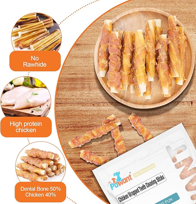 Dog Treats Biscuits Chicken and Teeth Cleaning Sticks Puppy Training Treats 1 lb/454g (Pack of 2)