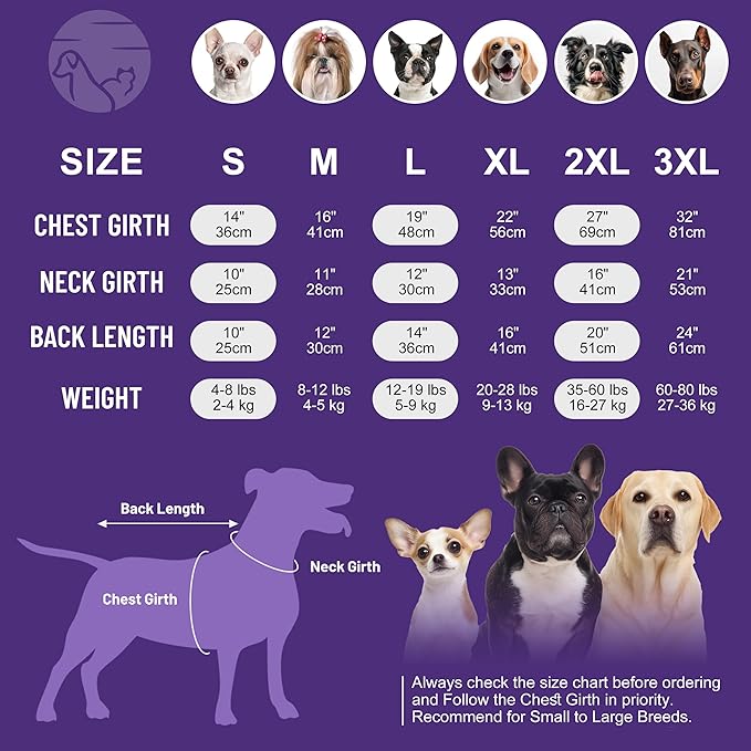 cyeollo 2XL Fleece Dog Sweater, Stretchy Pullover Fleece Vest with Turtleneck Dog Sweatshirt Warm Winter Clothes for Medium to Large Dogs Boy Girl Pet Apparel, Purple XXL
