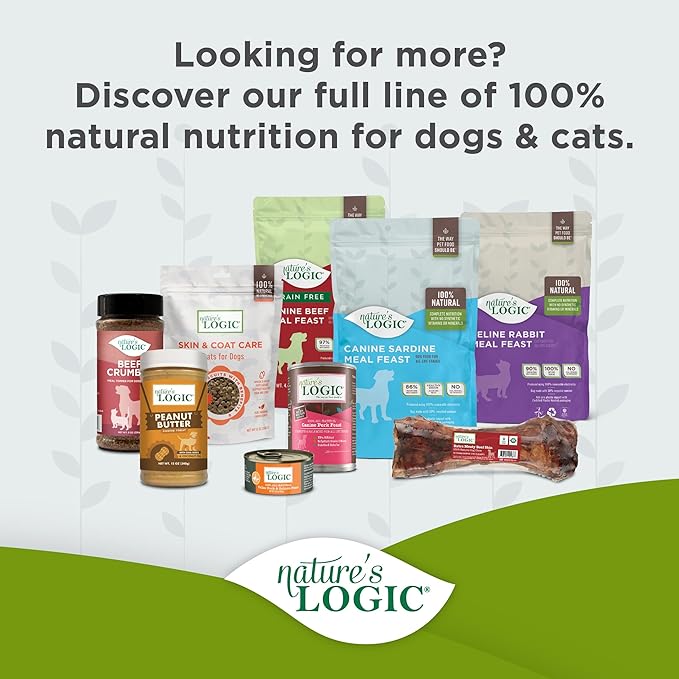 Nature's Logic Beef Lung treat Bites, 1lb, 1 Pack