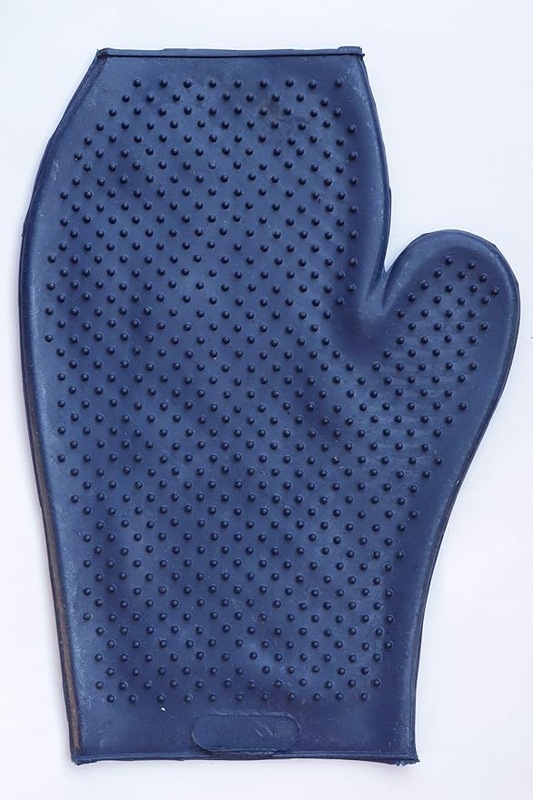 Horse Grooming Mitt (Navy Blue)