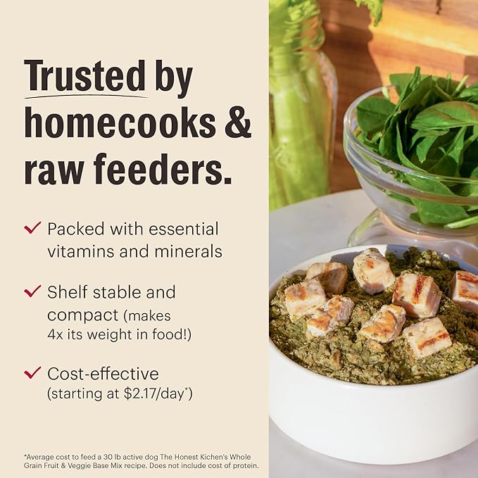 The Honest Kitchen Wholemade™ Grain Free Fruit & Veggie Base Mix Dog Food (Just Add Protein), 7 lb Box