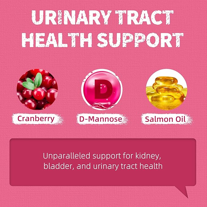 Just Try 13.4 OZ Urinary Tract Health Cat Treats for Indoor Cats, Health Supplement Cranberry & D-Mannose for Kidney Bladder and UT Support, Crunchy Chews Cat Loves