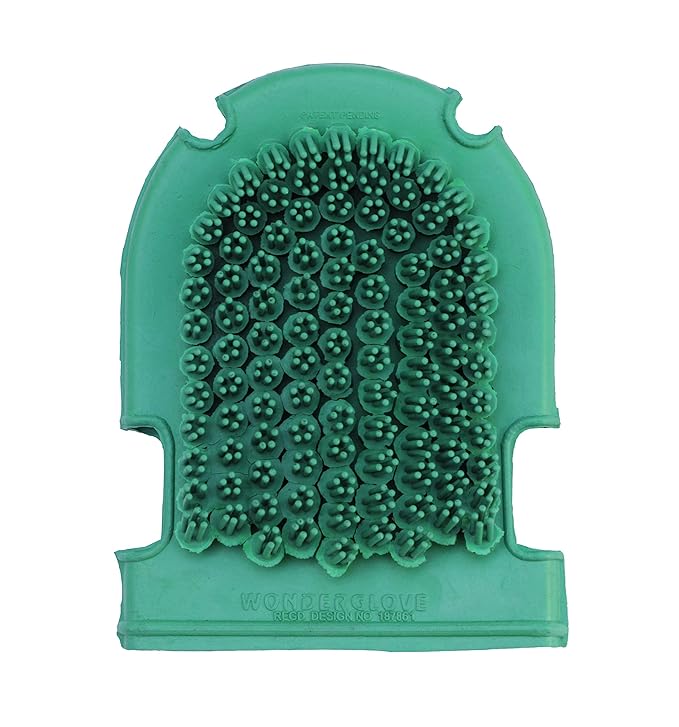 Grewal Equestrian Wonder Grooming Glove-Double Sided (Dark Green)