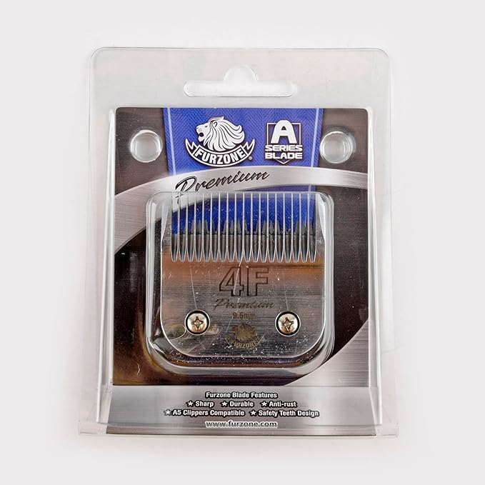 FURZONE Detachable Blade - Size 4F Blades 3/8", Made of Extra Durable Japanese Steel, Compatible with Most Andis, Oster, Wahl A5 Clippers