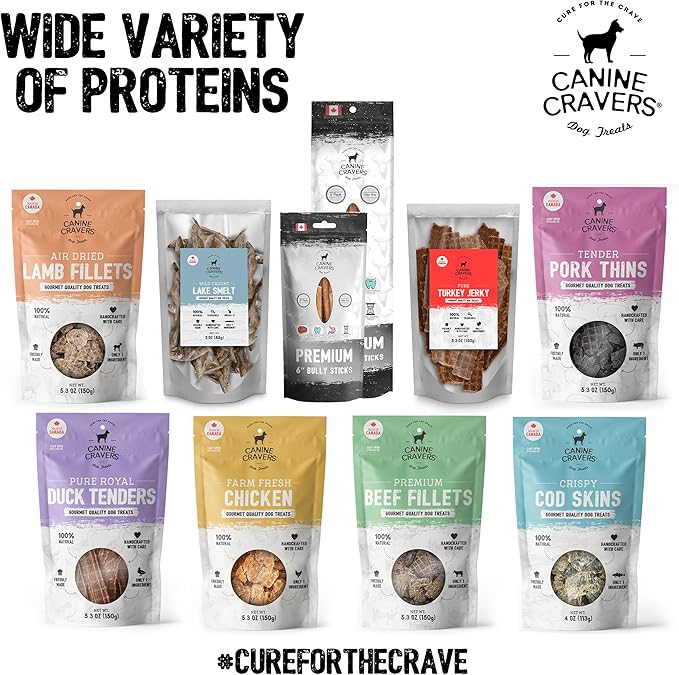 Canine Cravers Single Ingredient Dog Treats – Pure Royal Duck - Human Grade Air Dried Hypoallergenic Pet Food – Grain, Gluten, and Soy Free – 100% All Natural – 5.3 oz (Pack of 2)