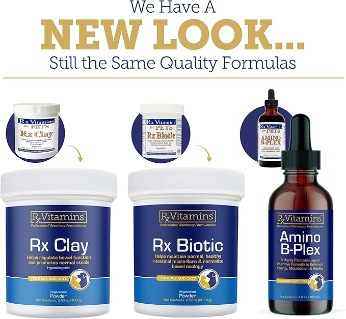 Rx Vitamins NutriGest - Dog Probiotics for Digestive Health - Probiotic for Cats - Cat Digestive Support,Anti Diarrhea for Cats and Dog Gas Relief - Probiotics for Dogs Powder - 4.65oz