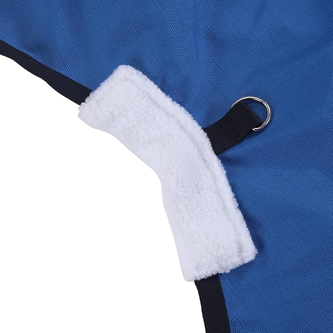 LEAFOREST 1200D Horse Blanket Waterproof Breathable Turnout (no Filling) Standard Neck Horse Sheet Blue Black 78IN