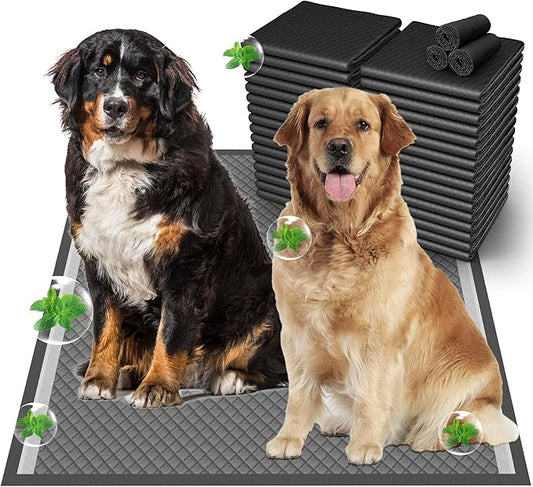 37"x54" Activated Charcoal Dog Pee Pads - 32 Count, Extra Large, Super Absorbent, Leakproof, Long-Lasting Odor Control - Essential Pet Training Pads for Large Dogs