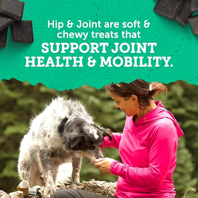 Zuke's Hip and Joint Support Dog Treats for Adult Dogs, Senior Dog Treats Made with Real Peanut Butter and Oats, 16 oz. Resealable Pouch - 16 oz. Bag