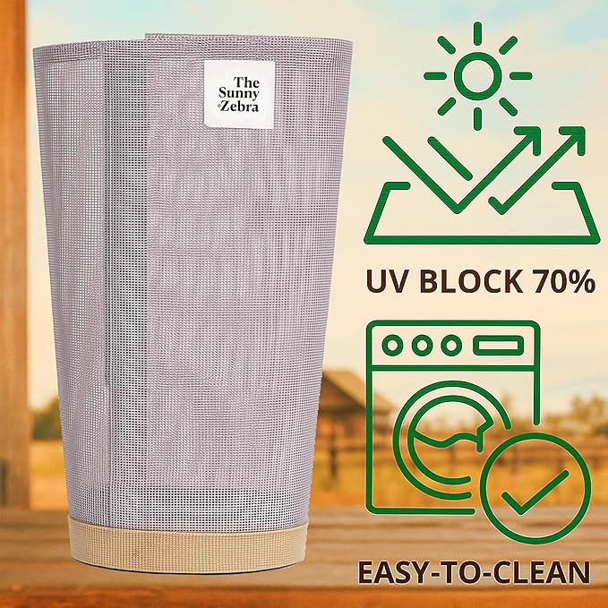 Horse Fly Boots - Horse Fly Protection, Fly Boots for Horses, Breathable Mesh [Set of 4], Heat-Reflective Light Grey, Adjust. Velcro, Durable Stays, Protective Leg Wear