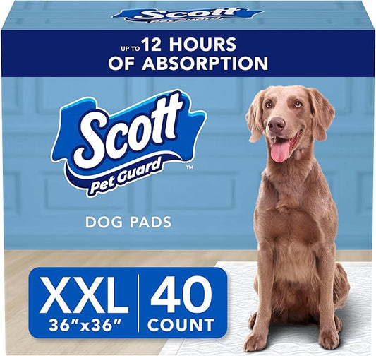 Scott Pet Guard Dog Pads - Size XXL - 36" x 36" - 40 Pack