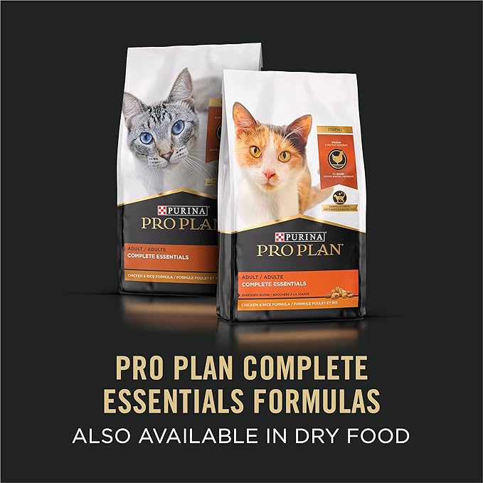 Purina Pro Plan Gravy, High Protein Wet Cat Food, COMPLETE ESSENTIALS Turkey & Vegetable Entree - (Pack of 24) 3 oz. Pull-Top Cans