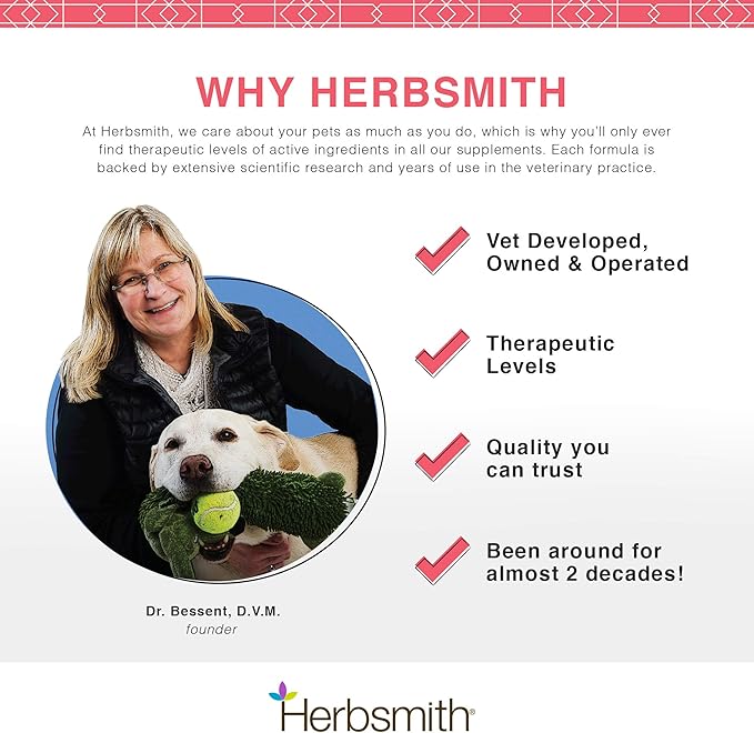 Herbsmith Bladder Care for Cats and Dogs – Maintains Urinary Health for Dogs and Cats – Dog and Cat Kidney Support – 270 Tablets