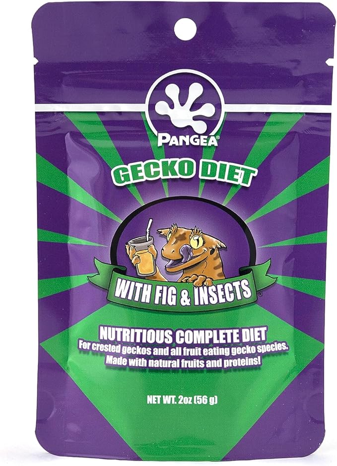 Pangea Gecko Diet Fig & Papaya Bundle - 2oz Fig & Insects and Papaya Diets