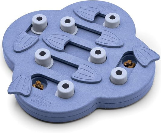 Outward Hound by Nina Ottosson Dog Hide N' Slide Treat Puzzle Enrichment Toy, Level 2 Intermediate, Purple, Composite