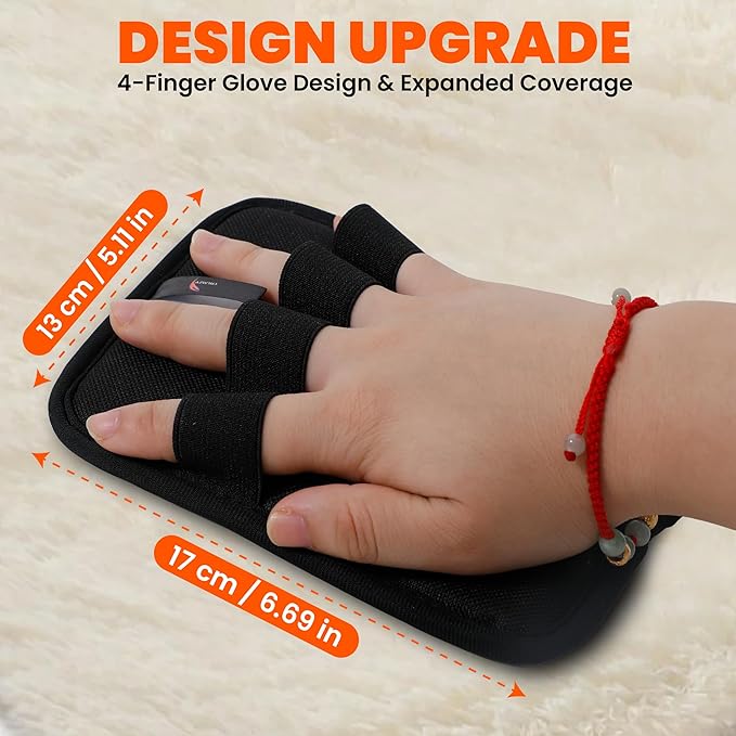 CALMZY Pet Hair Removal Glove, Reusable Cat Dog Electrostatic Fur Remover Grooming Glove Tool, Magic Brush Cat & Dog Hair Remover for Couch, Furniture, Carpet, Car Seat & Clothing