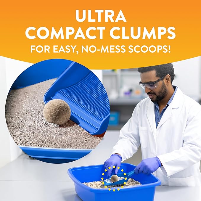 ARM & Hammer Hardball Lightweight Platinum Multi-Cat Clumping Cat Litter Odor Control, Easy No-Mess Scooping, Garden Bloom Scent, 14.5 Lbs.