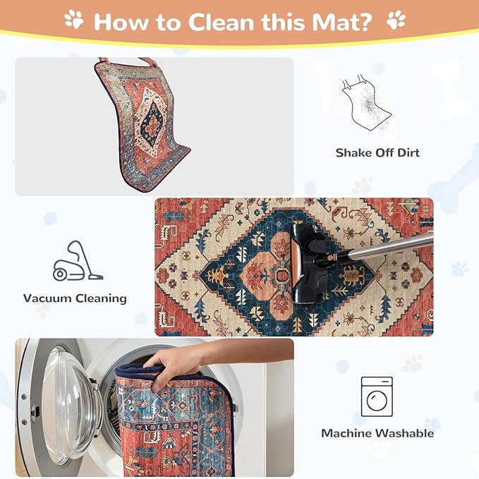 Lahome Reusable Washable Puppy Pads - 2 Pack Super Absorbent & Waterproof Dog Training Mats for Potty, Crate and Floor - Leakproof Pee Pads with Non-Slip Backing (Red, 36"x48")