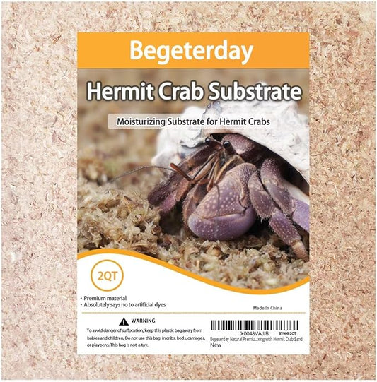 Natural Premium Sphagnum Moss Fiber Substrate for Hermit Crab, Ideal Accessories for Hermit Crab Tanks, Great for Mixing with Hermit Crab Sand