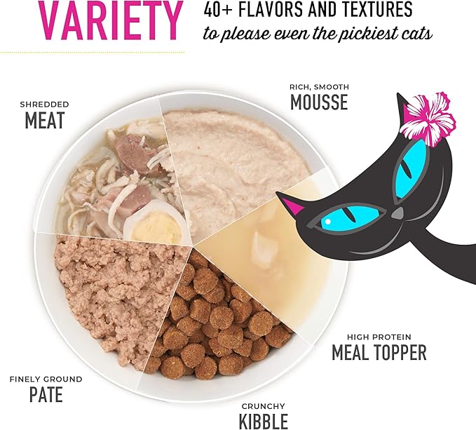 Tiki Cat Silver Comfort Mousse + Shreds, Chicken & Duck and Duck Liver, Immune System Support Formulated for Older Cats Aged 11+, Senior Wet Cat Food, 2.4 oz Cans (Pack of 12)