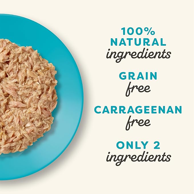 Applaws Natural Wet Cat Food in Broth, Limited and Natural Ingredients, High Protein with No Artificial Additives, Tuna Fillet in Broth (12 x 5.3oz Pouches)