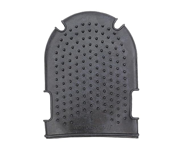 Grewal Equestrian Wonder Grooming Glove-Double Sided (Black)
