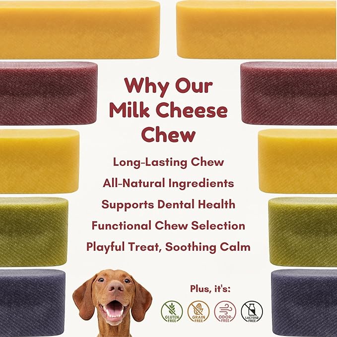Majestic Pet Himalayan All-Natural Yak Cheese Dog Chews Made with 100% Cows Milk- Long Lasting Dental Chew for Dogs - Healthy Pet Treats with Beneficial Ingredients (Variety Pack, Large, 5 Pack)