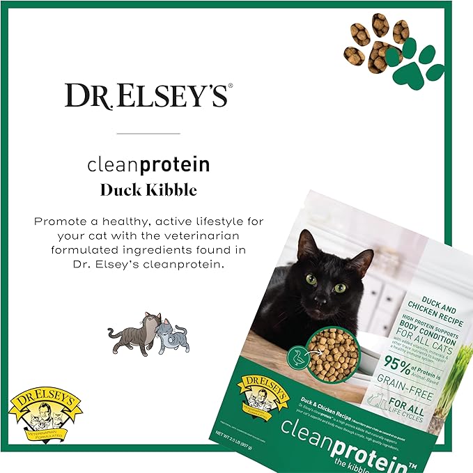 Dr. Elsey's cleanprotein Duck Cat Kibble 2 lb. Bag