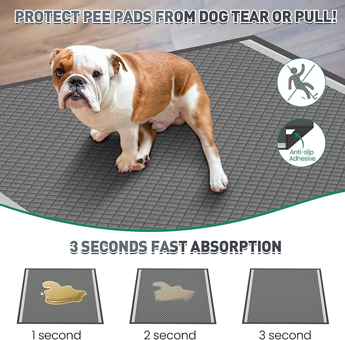 36"x36" Activated Charcoal Pee Pads for Dogs , 32 Count, Extra Large, Super Absorbent, Leakproof and Odor Resistant, Disposable Puppy Pads, Pet Training Pads, Potty Pads