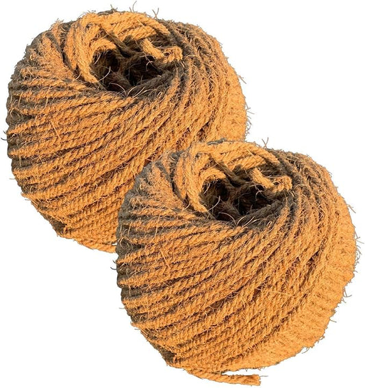Sandbaggy Sisal Rope Twine 1/4 inch x 500 ft | Industrial Grade | No Synthetic Materials - Eco-Friendly Product | Higher Quality Compared to Home Depot, Walmart, Lowes (2 Rolls)