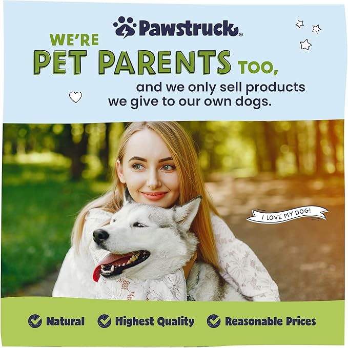 Pawstruck All-Natural 4" Bully Stick Rings for Dogs - Rawhide-Free, 100% Beef, Single Ingredient Dental Chew Bones - Fully Digestible, Low Odor - 10 Count - Packaging May Vary
