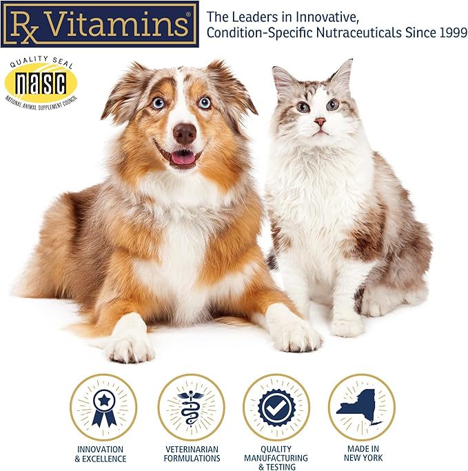 Rx Vitamins Phos-Bind - Kidney Support Supplement Powder - Phosphate Binder for Cats & Dogs for Kidney Health - Supports Normal Kidney Cleanse and Essential Kidney Care - 35g