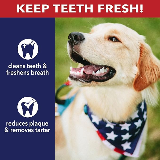 Pet Factory 100% Made in USA Beefhide 5" Chip Rolls Dog Chew Treats - Natural Flavor, 18 Count/1 Pack