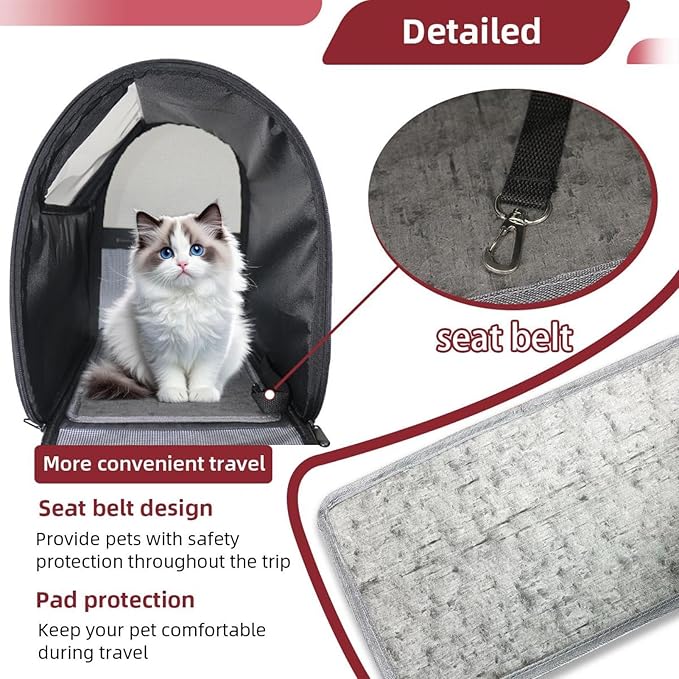 Butterfly on Black Background Traveler Backpack Pet Carriers for Cats and Dogs