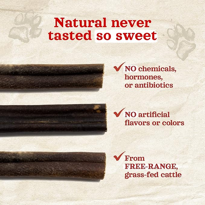 Natural Farm Peanut Butter Flavor Collagen Sticks for Dogs (6 Inch, 25 Count), Long-Lasting Beef Collagen Sticks, Rawhide Alternative Chews with Chondroitin & Glucosamine, Low-Fat Dental Treats