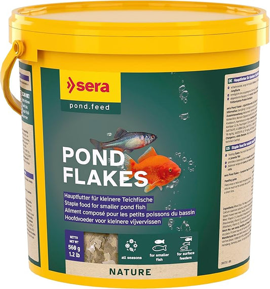 sera 1 Piece Pond Flakes Fish Food, 1.3 lb/3800 ml