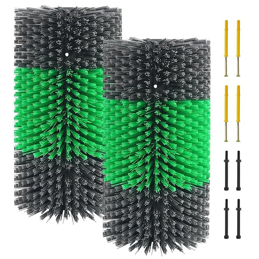 Widen Livestock Scratching Brush Horse Scratcher Full Massage Grooming Brush Animal Back Itch Relief With 16 Screws for Goat，Cattle, Sheep, Horses, Pigs (Green)