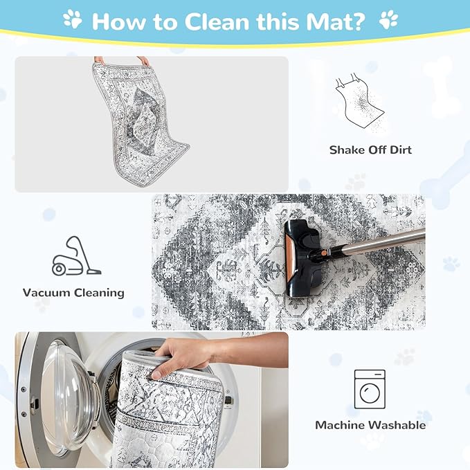 Lahome Extra-Large Washable Dog Pee Pads (72"x72") - Super Absorbent & Waterproof - Leakproof Reusable Mat for Playpens, Beds & Whelping, Convenient Cleanup,Gray