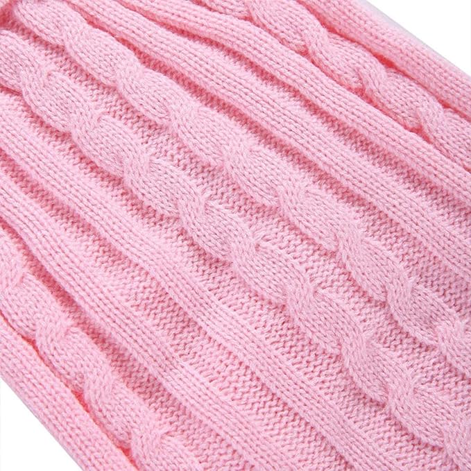 CHBORCHICEN Small Dog Sweaters Knitted Pet Cat Warm Dog Sweatshirt Winter Clothes Kitten Puppy Sweater (XS, Dress-Pink)