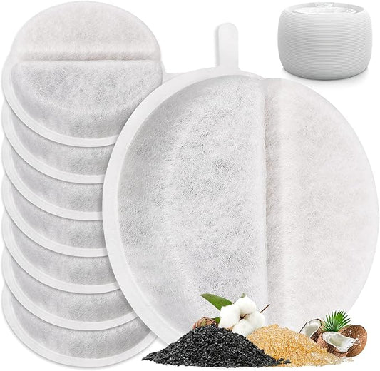 Cat Fountain Filter Replacement, 8 Pack Cat Water Fountain Filters, Pet Water Fountain Filter for Lite & Premium 84oz 2.5L Drinking Fountain